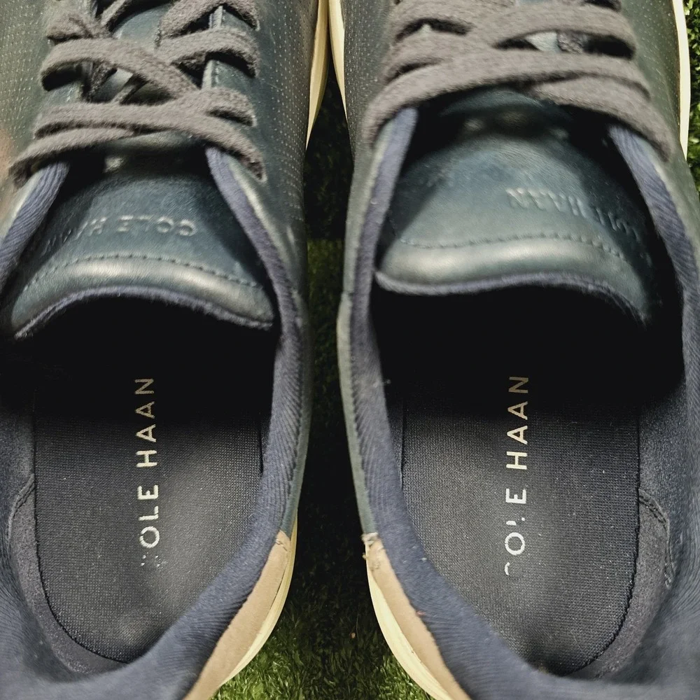Cole Haan Grand Crosscourt Daily Laser Blue‎ Leather Sneakers Mens Size 11.5